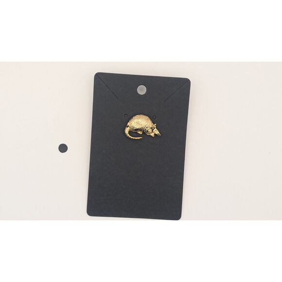 Vintage Gold Tone Armadillo Brooch Pin – Animal Jewelry, Southwestern Style - Picture 1 of 1